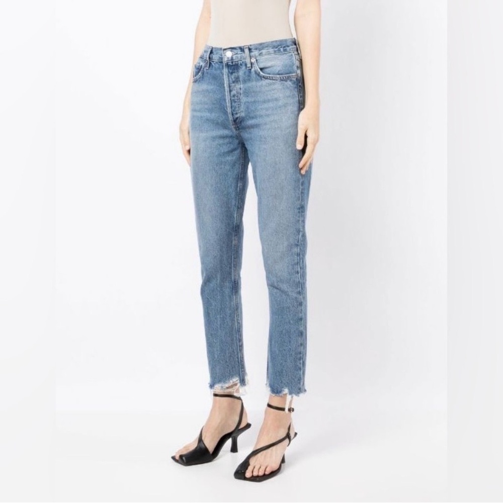 AGOLDE Riley Crop Jeans - raw hem - Picture 2 of 7